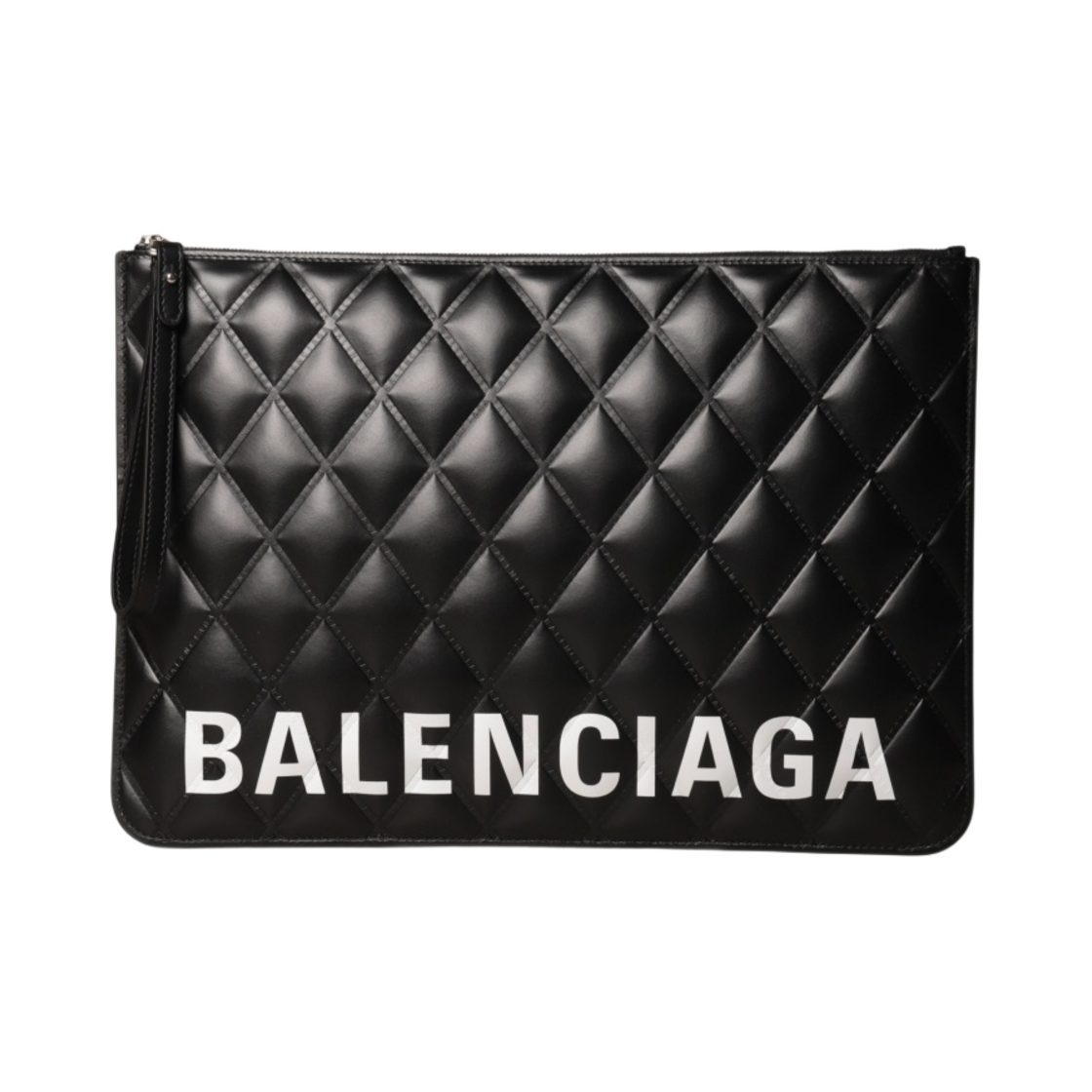 발렌시아가 퀼티드 나파 레더 캐쉬 스트랩 클러치 블랙(Balenciaga Quilted Nappa Leather Cash Strap Clutch Black) - 1