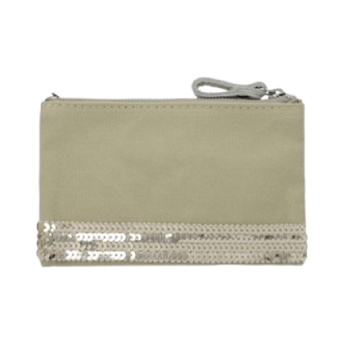 0PVE01-V42017-621 Vanessa Bruno Spangle Small Zipped Clutch Blanc