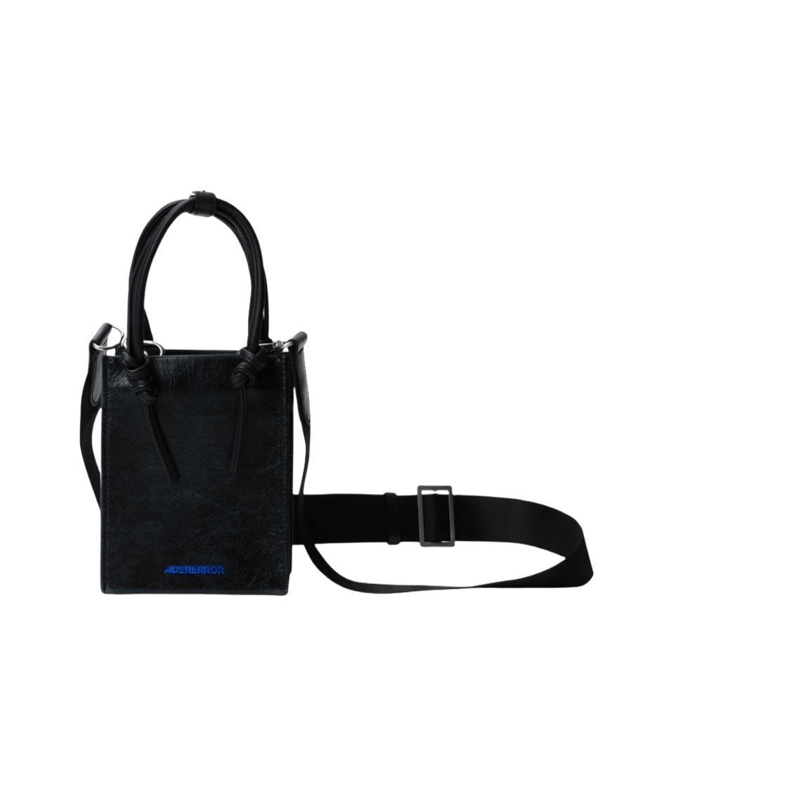 【ADER ERROR】SMALL CRACKED SHOPPER BAG Adererror Small Cracked Shopper Bag In Black | ModeSens