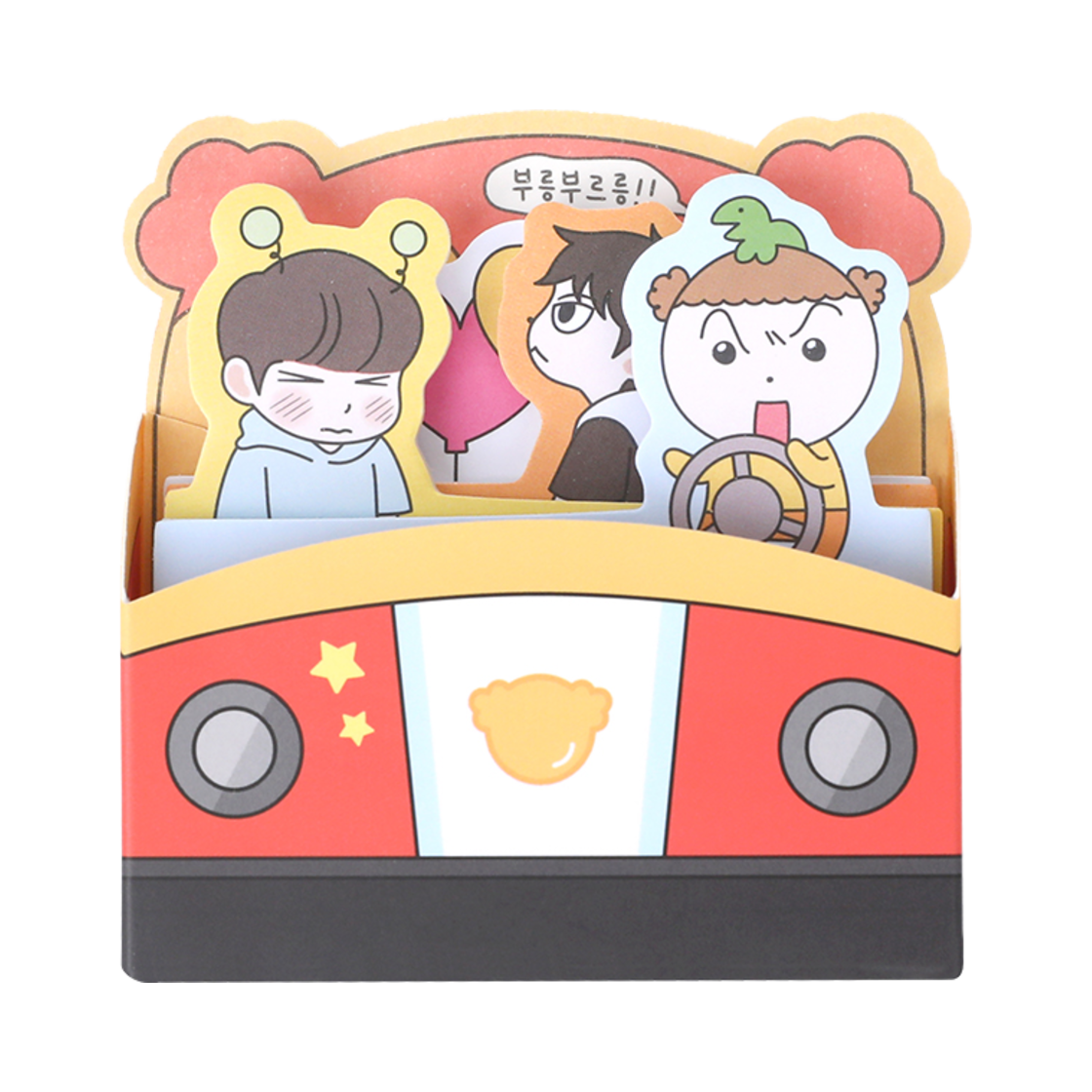 마루는강쥐 4단 인덱스 점착메모지 범퍼카마루