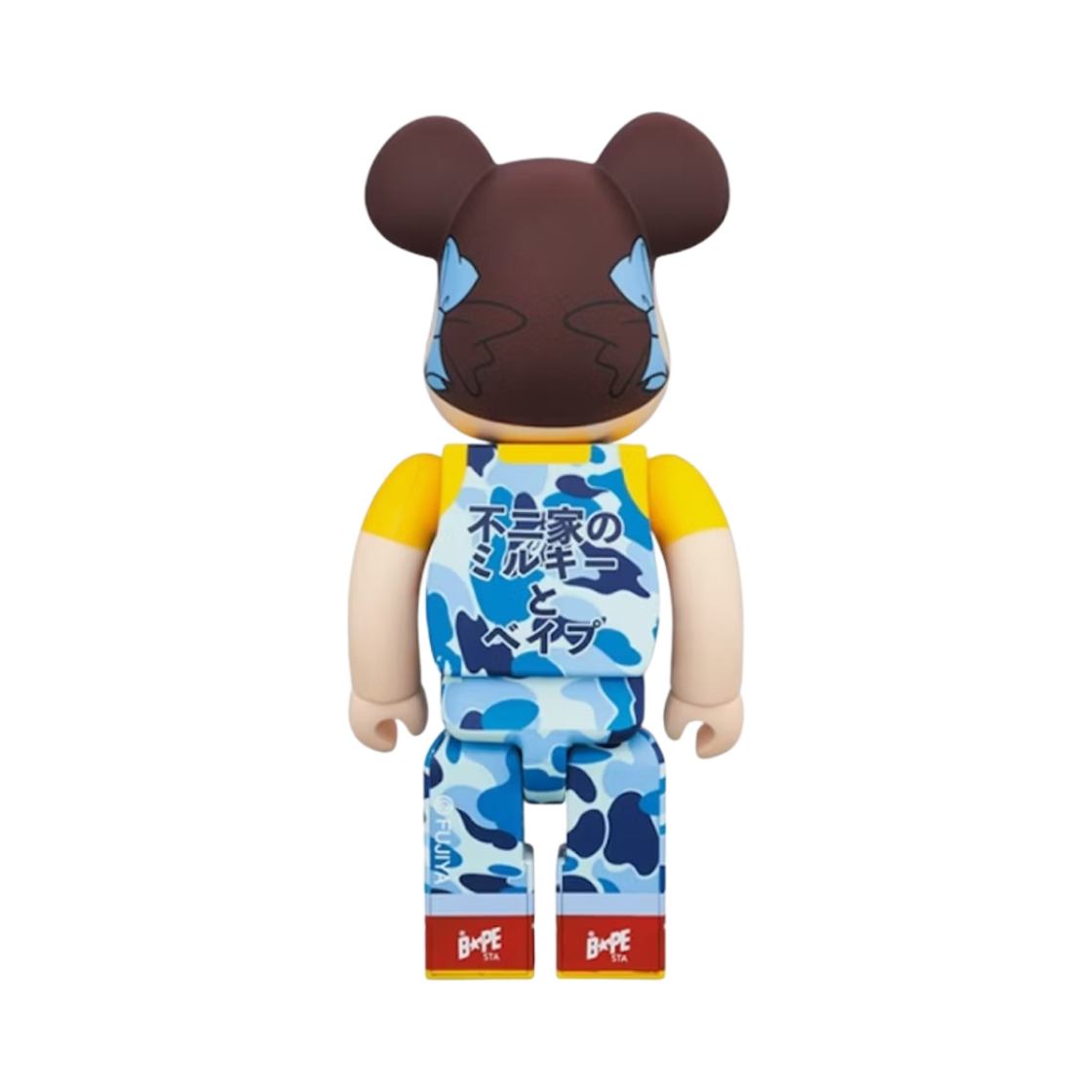 - Bearbrick x BAPE Fujiya Milky Peko-chan Blue 100% & 400% Set - #4