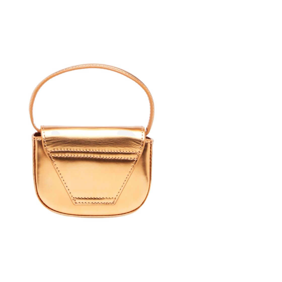 디젤 1DR 미니백 인 미러드 레더 오렌지(Diesel 1DR Mini Bag in Mirrored Leather Orange) - 3