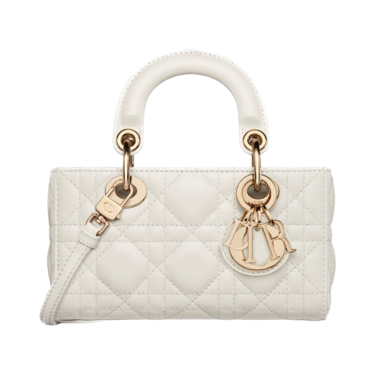 Dior Lady Micro D-Joy Bag Cannage Lambskin Latte