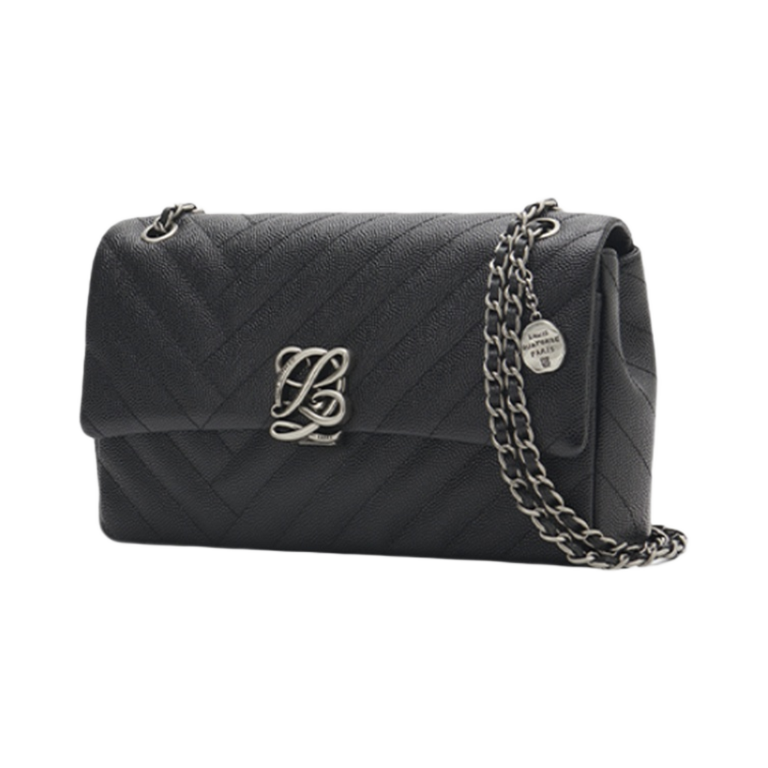 루이까또즈 08BL L-퀼팅 숄더백 블랙(Louis Quatorze 08BL L-Quilting Shoulder Bag Black) - 2