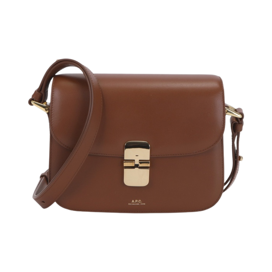 PXBMW-F61413-CAD A.P.C. Grace Small Bag Nut Brown