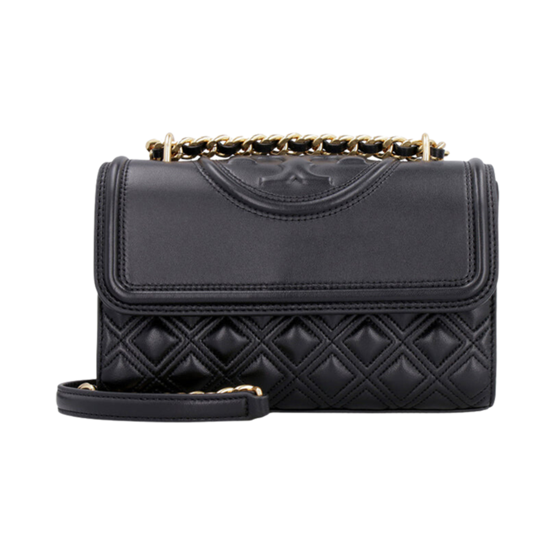 75576-001 Tory Burch Fleming Convertible Shoulder Bag Black
