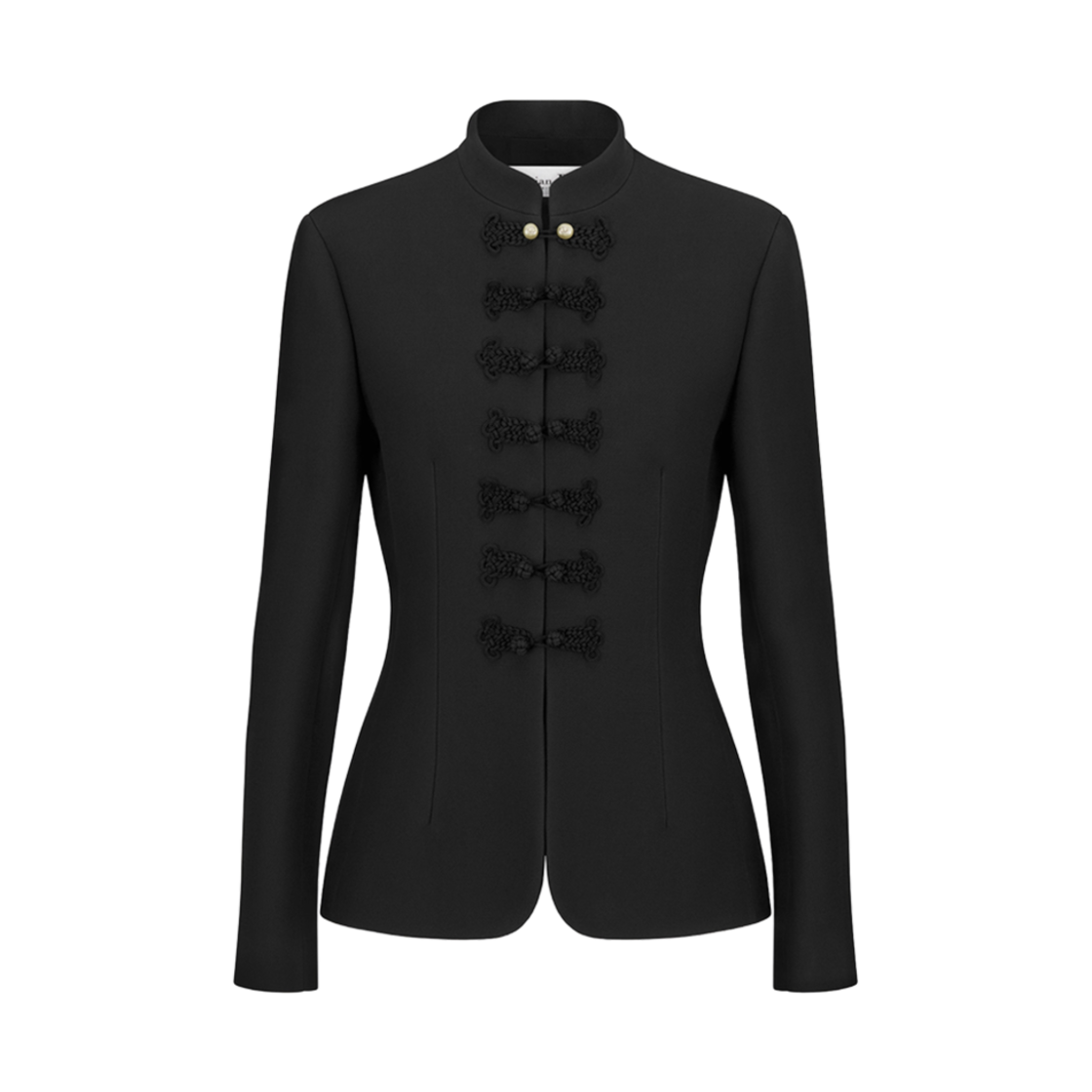 (W) 디올 브란덴부르크 핏티드 자켓 블랙 울 실크((W) Dior Brandenburg Fitted Jacket Black Wool Silk) - 1