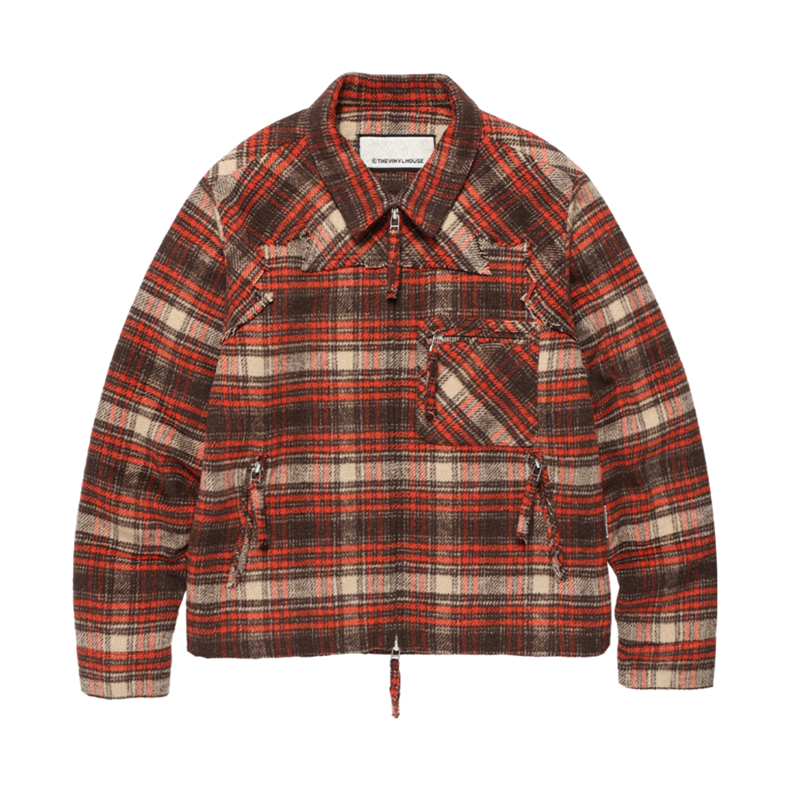 VH2EFUW323ABR Thevinylhouse Flannel Jacket Brown
