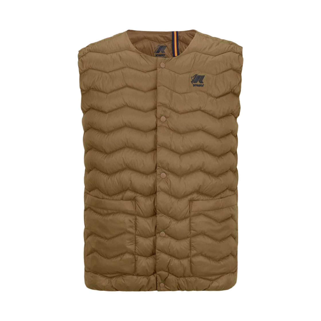 까웨 X 디엠므 발티 퀼티드 웜 베스트 브라운