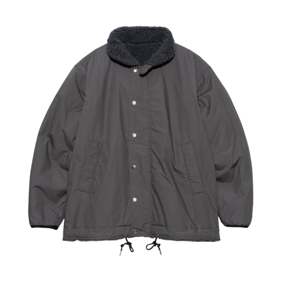 NA2352N The North Face Purple Label Wool Boa Field Reversible Jacket Mix Charcoal