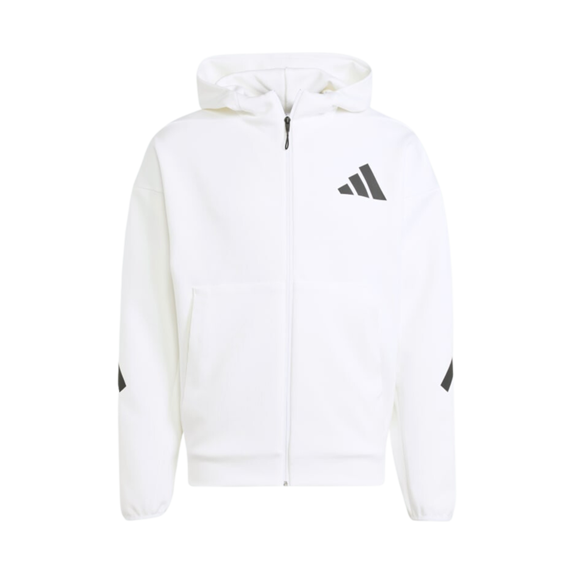 아디다스 Z.N.E. 풀집 후드 트랙 자켓 화이트 - KR 사이즈(Adidas Z.N.E. Full-Zip Hoodie Track Jacket White - KR Sizing) - 1