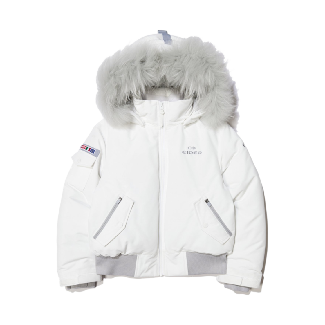 EIDER STOOKY UNI ダウンジャケット_White ☆aespa着用☆関税込☆EiDER☆STOOKY Unisex ダウンジャケット