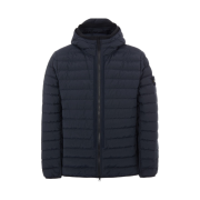 Stone Island 42725 O-Cotton/R-Nylon Tela Hooded Blouson Navy Blue - 21FW