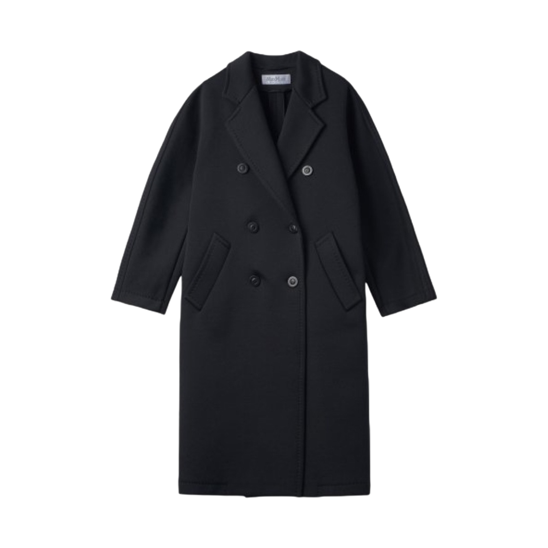 (W) 막스 마라 마담 더블 코트 블랙((W) Max Mara Madame Double Coat Black)