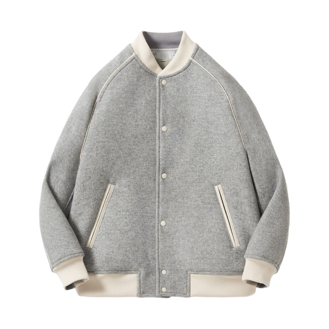 포터리 오버사이즈 바시티 자켓 그레이(Pottery Oversized Varsity Jacket Gray) - 1