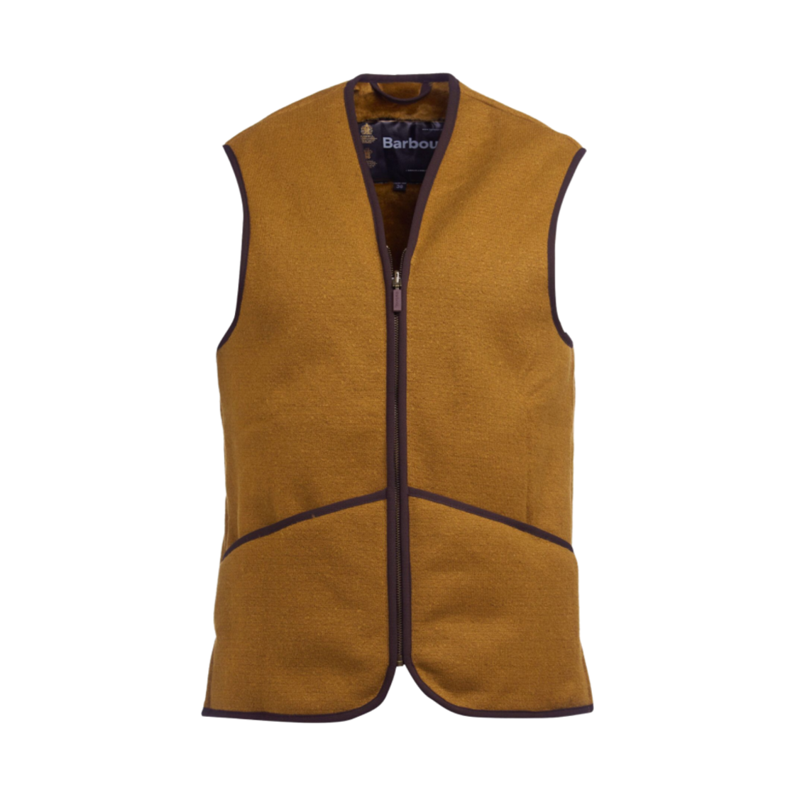 MLI0004BR31 Barbour Warm Pile Waistcoat Zip-In Liner Brown