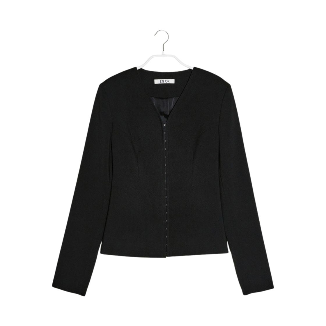 엔오르 우먼 클래시 카라리스 자켓  블랙