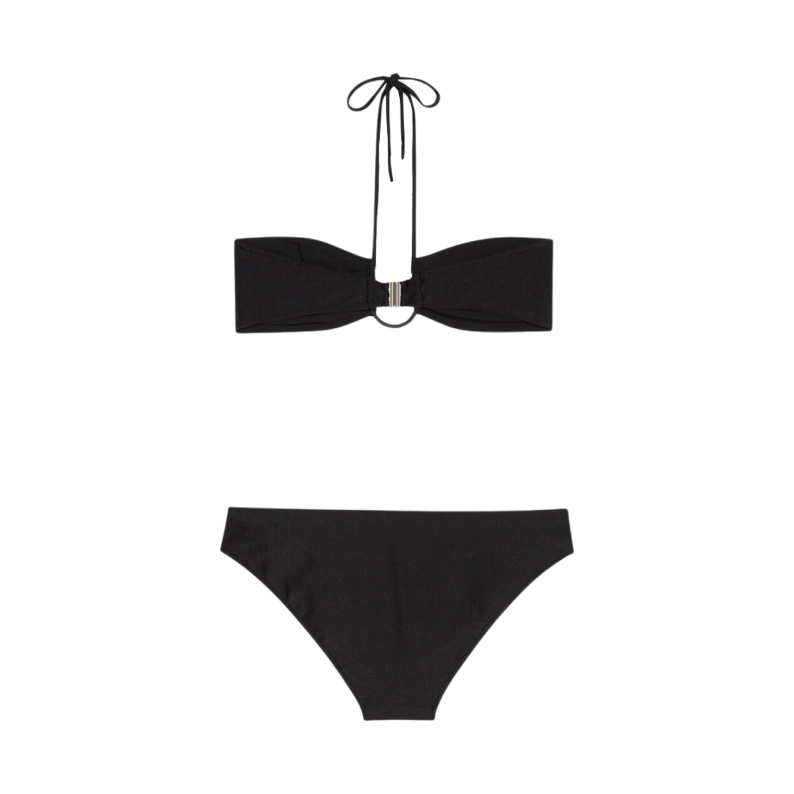 (W) 구찌 더블 G 스파클링 저지 비키니 블랙((W) Gucci Sparkling Jersey Bikini with Double G Black) - 2