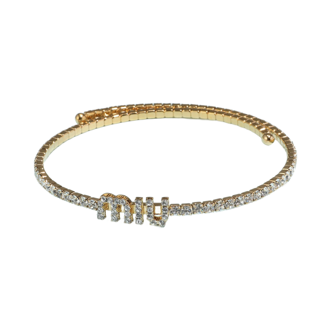 5JC871-2DNC-F0NXA (W) Miu Miu Crystal Necklace Oro Crystal
