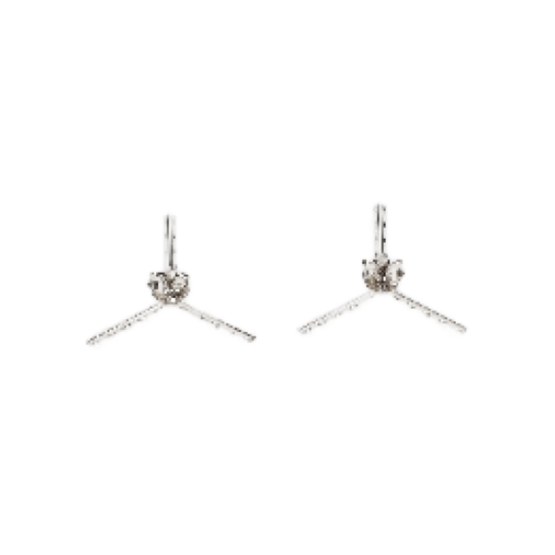 와이프로젝트 미니 Y 펄 이어링 실버 - 23FW(Y/Project Mini Y Pearl Earrings Silver - 23FW) - 2