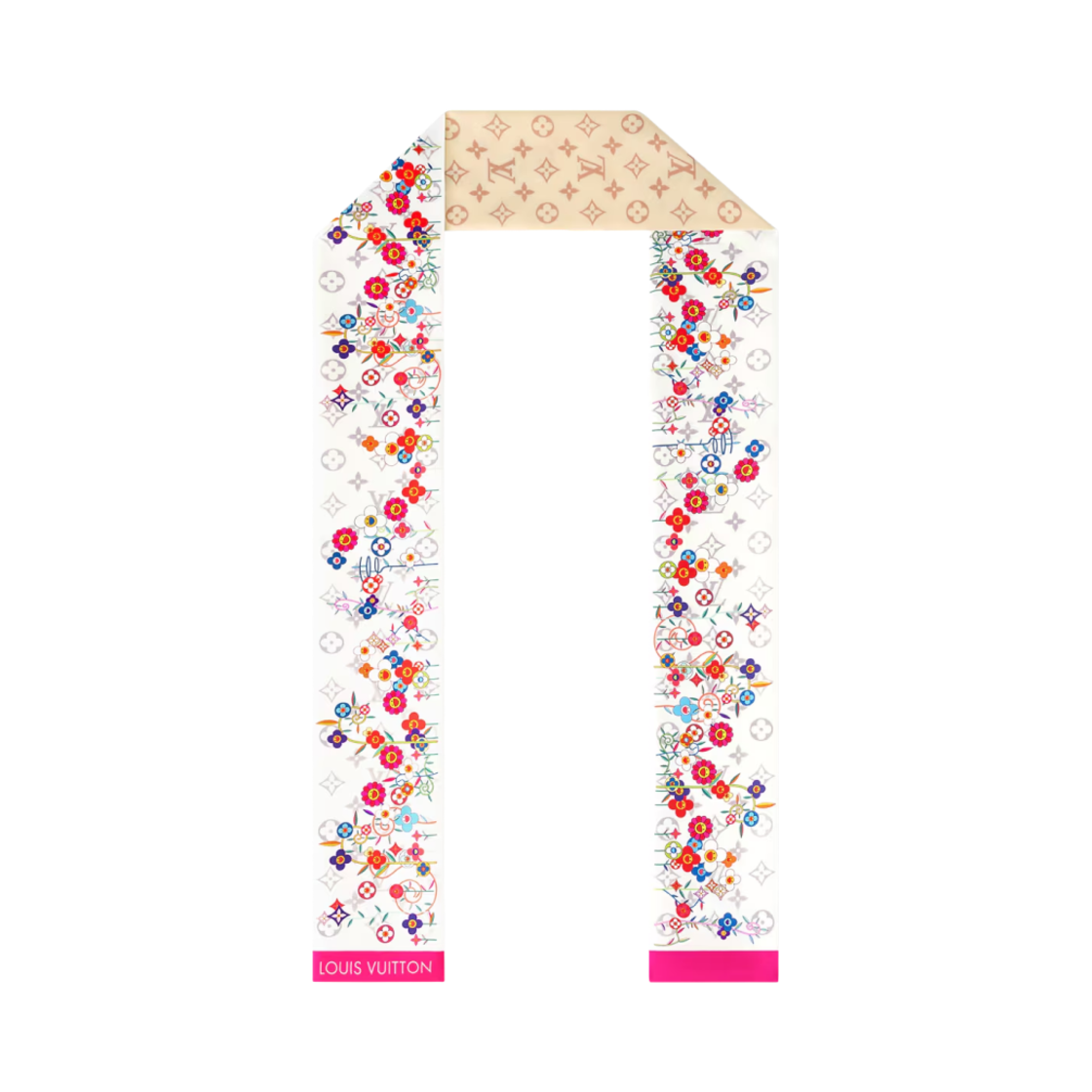 루이비통 x 무라카미 타카시 슈퍼플랫 모노그램 방도 화이트(Louis Vuitton x Murakami Takashi Superflat Monogram Bandeau White)