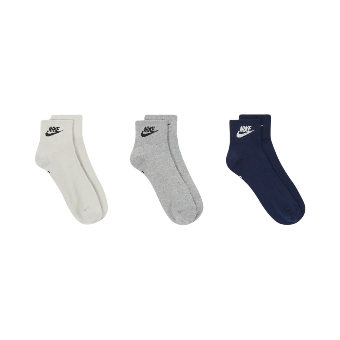 나이키 에브리데이 에센셜 앵클 삭스 멀티컬러 (3개입/국내 정식 발매 제품)(Nike Everyday Essential Ankle Socks Multicolor (3 Pack/Korean Ver.)) - 2