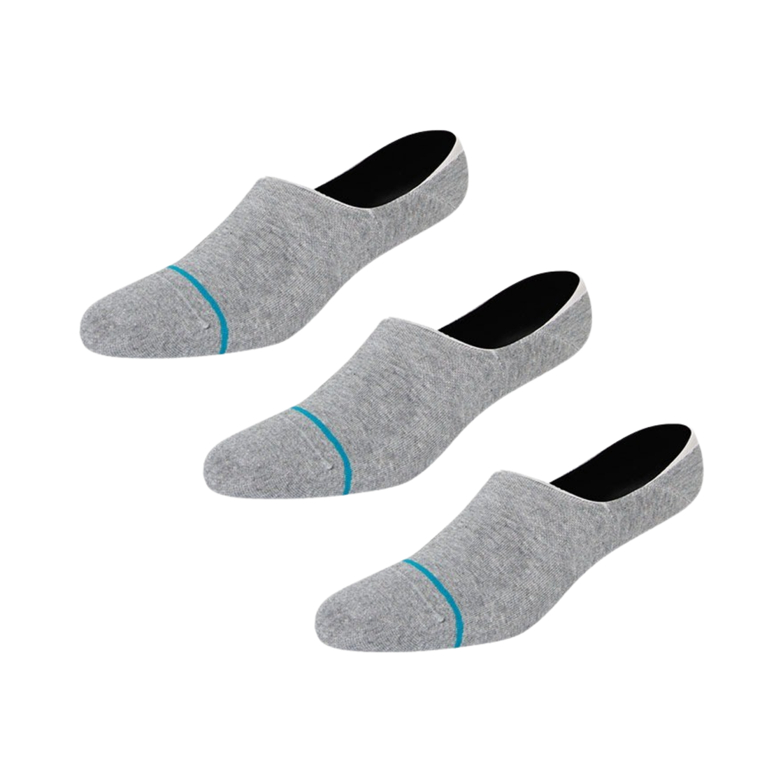 STC-A145A23ICO-HGR STANCE Icon No Show 3 Pack Heather Grey