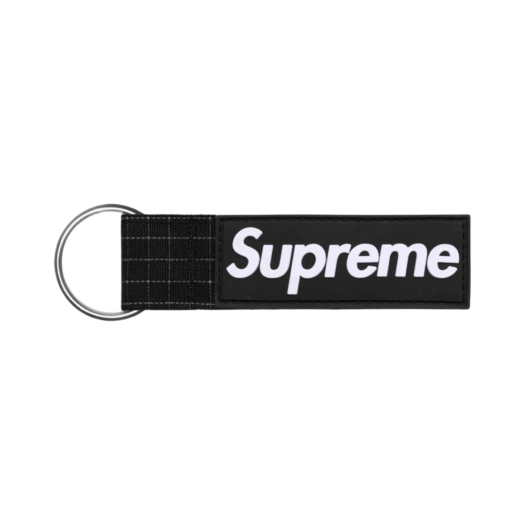 Supreme Ripstop Keychain Black - 24SS