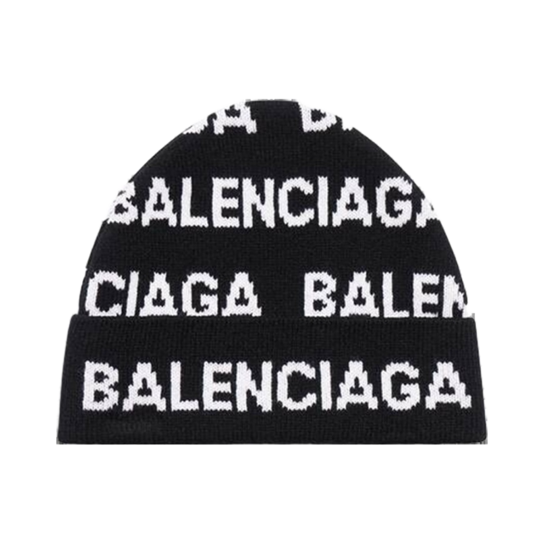 발렌시아가 Bal 호라이즌탈 올오버 비니 블랙(Balenciaga Bal Horizontal Allover Beanie Black) - 2