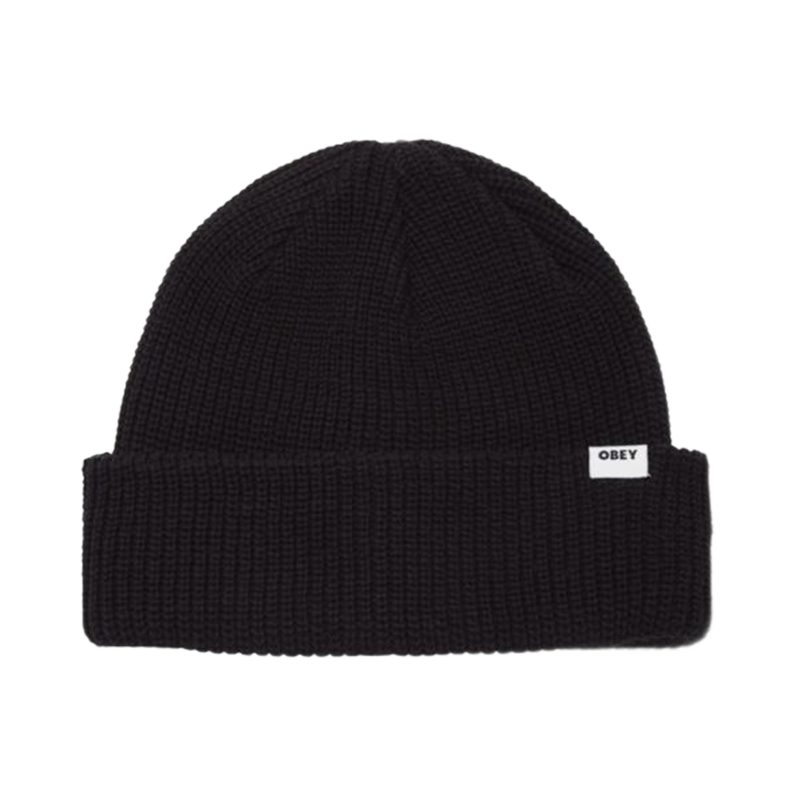 오베이 볼드 오가닉 비니 블랙(Obey Bold Organic Beanie Black)