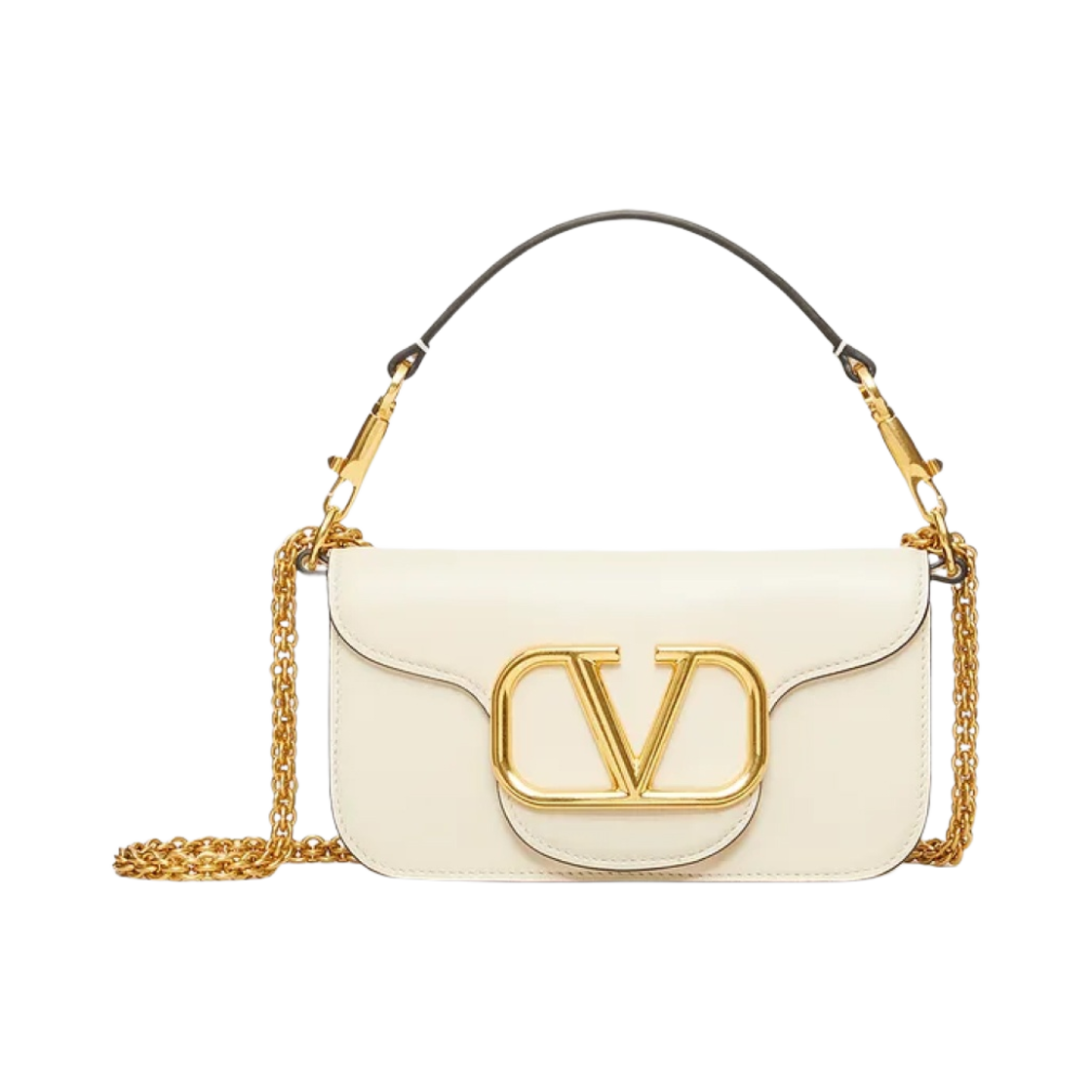 발렌티노 카프스킨 로코 스몰 숄더백 라이트 아이보리(Velentino Calfskin Loco Small Shoulder Bag Light Ivory) - 1