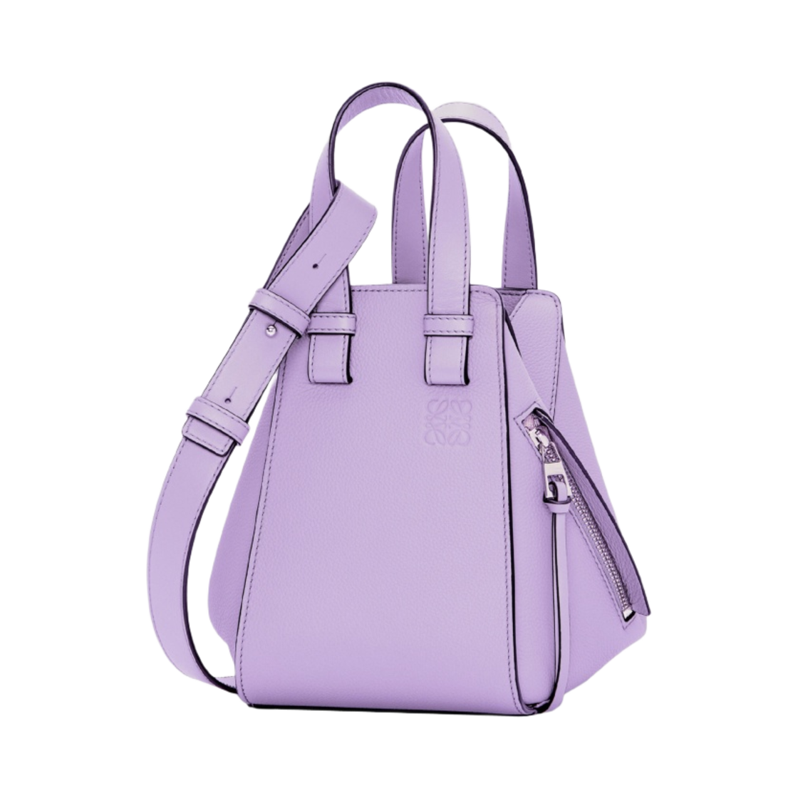 로에베 컴팩트 해먹백 소프트 그레인드 카프스킨 라이트 모브(Loewe Compact Hammock Bag in Soft Grained Calfskin Light Mauve) - 1
