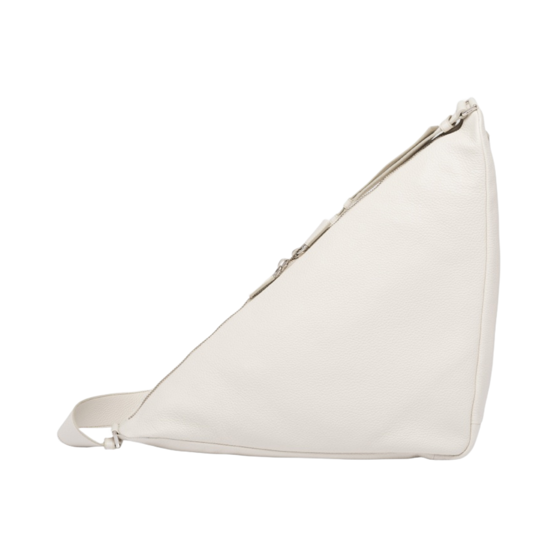 프라다 레더 트라이앵글 백 초크 화이트(Prada Leather Triangle Bag Chalk White) - 2