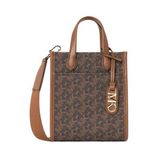 Michael Kors Gigi Extra Small Empire Signature Logo Crossbody Bag Brown Luggage