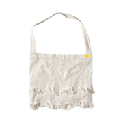 Kapital 12 oz. Feather Denim Book Bag White