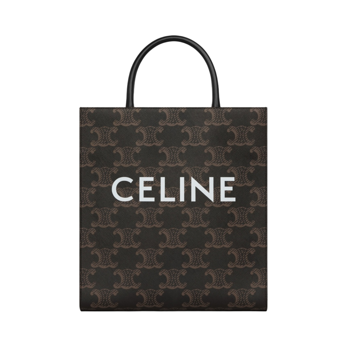 셀린느 트리옹프 캔버스 XL 미디움 버티컬 카바스 셀린느 프린트 블랙(Celine Medium Vertical Cabas in Triomphe Canvas XL with Celine Print Black) - 1