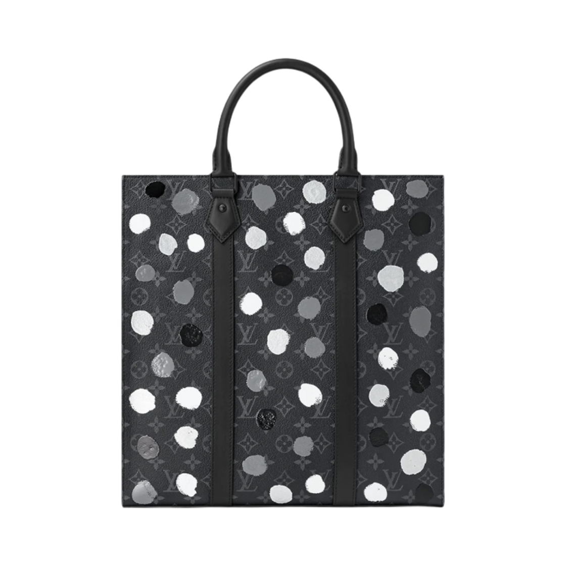 루이비통 x 야요이 쿠사마 삭 플라 블랙 실버(Louis Vuitton x YK Sac Plat Black Silver) - 3
