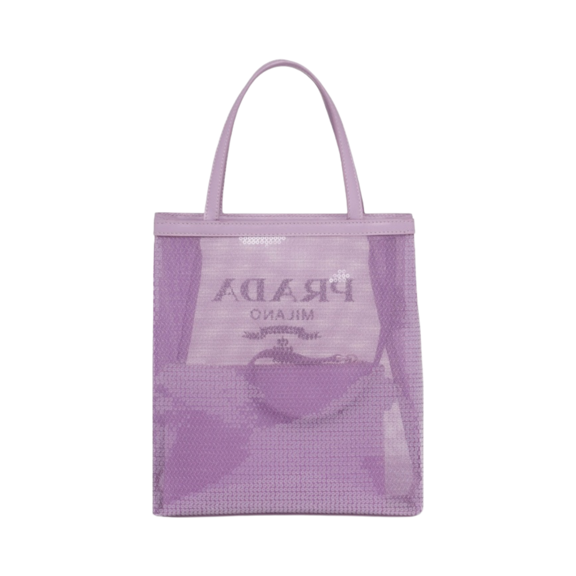 프라다 스몰 세퀸 메쉬 토트백 릴리(Prada Small Sequined Mesh Tote Bag Lily) - 3