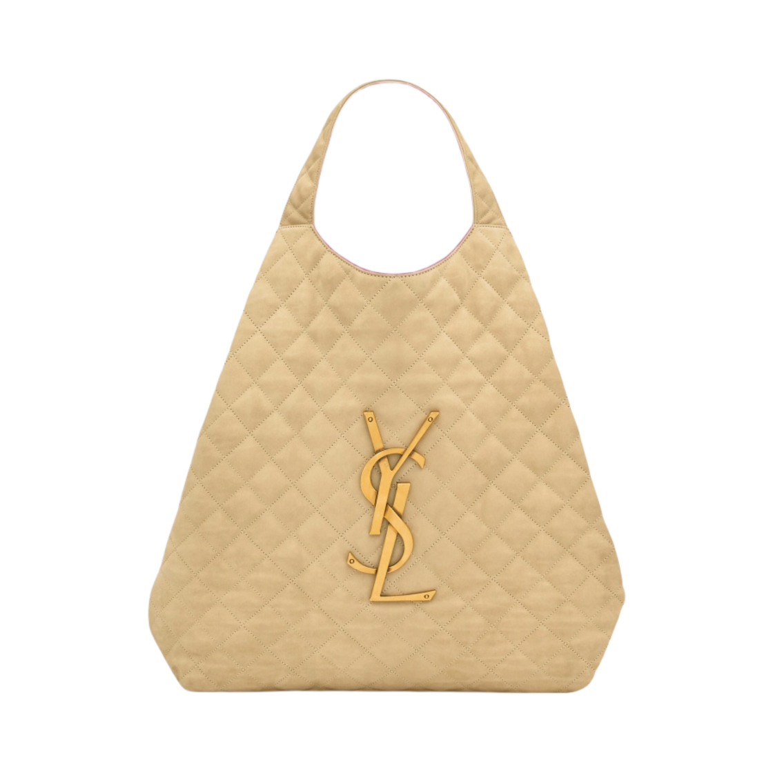 생로랑 이카레 맥시 쇼핑 백 퀼티드 누벅 스웨이드 베이지(Saint Laurent Icare Maxi Shopping Bag in Quilted Nubuck Suede Beige) - 1