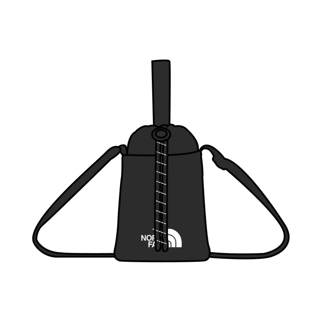 NN2PQ61J The North Face Simple String Bag Mini Black
