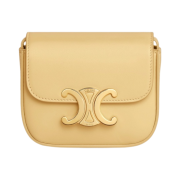 Celine Mini Triomphe in Shiny Calfskin Pollen