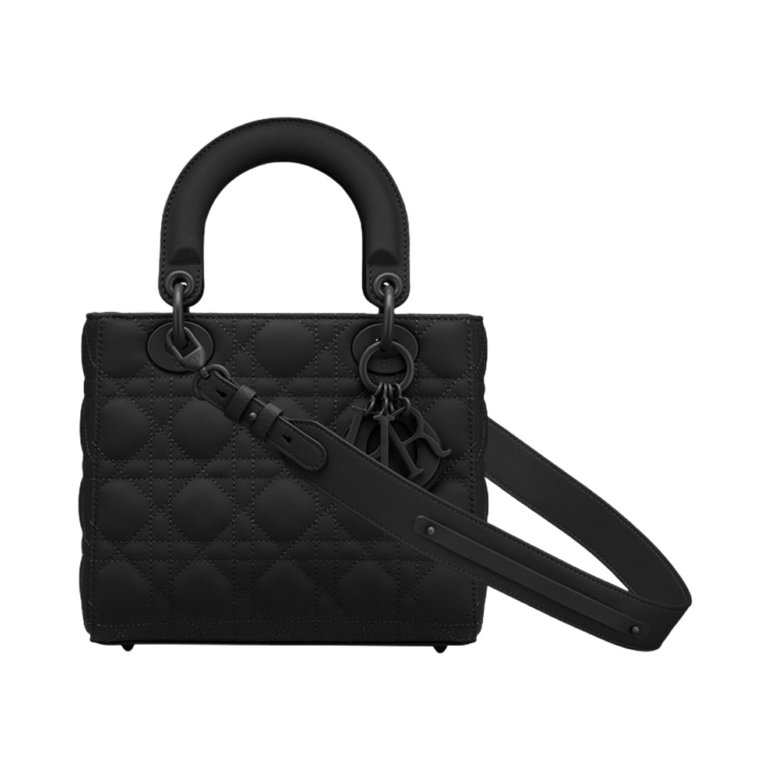 M0538SLOI-M989 Dior Small Lady Bag My ABCDior Ultramatte Cannage Calfskin Black - 대표 이미지 #1