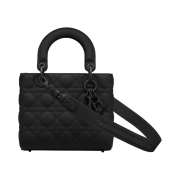 Dior Small Lady Bag My ABCDior Ultramatte Cannage Calfskin Black