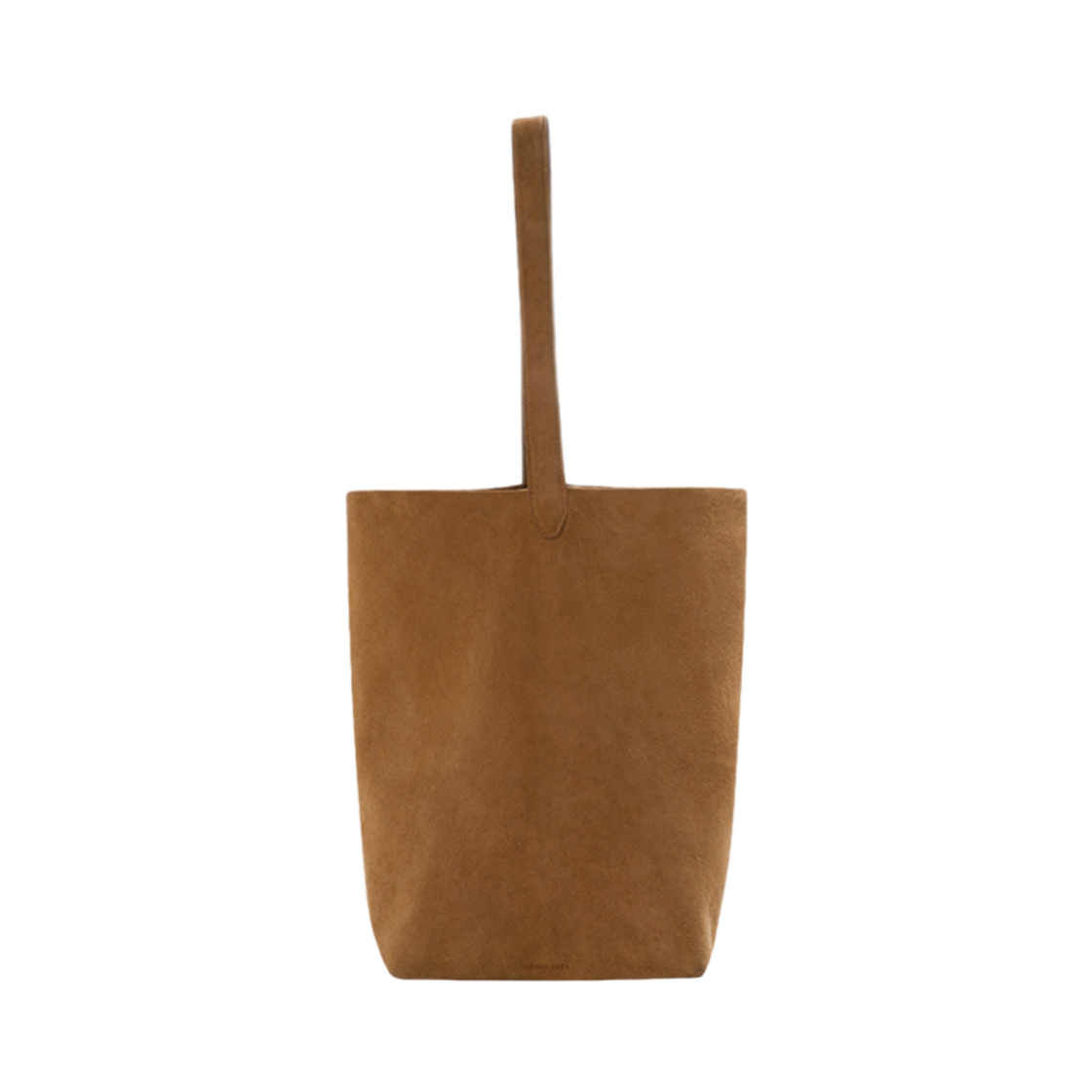 2502UBGBG0 STU Suede Shoulder Bag Camel