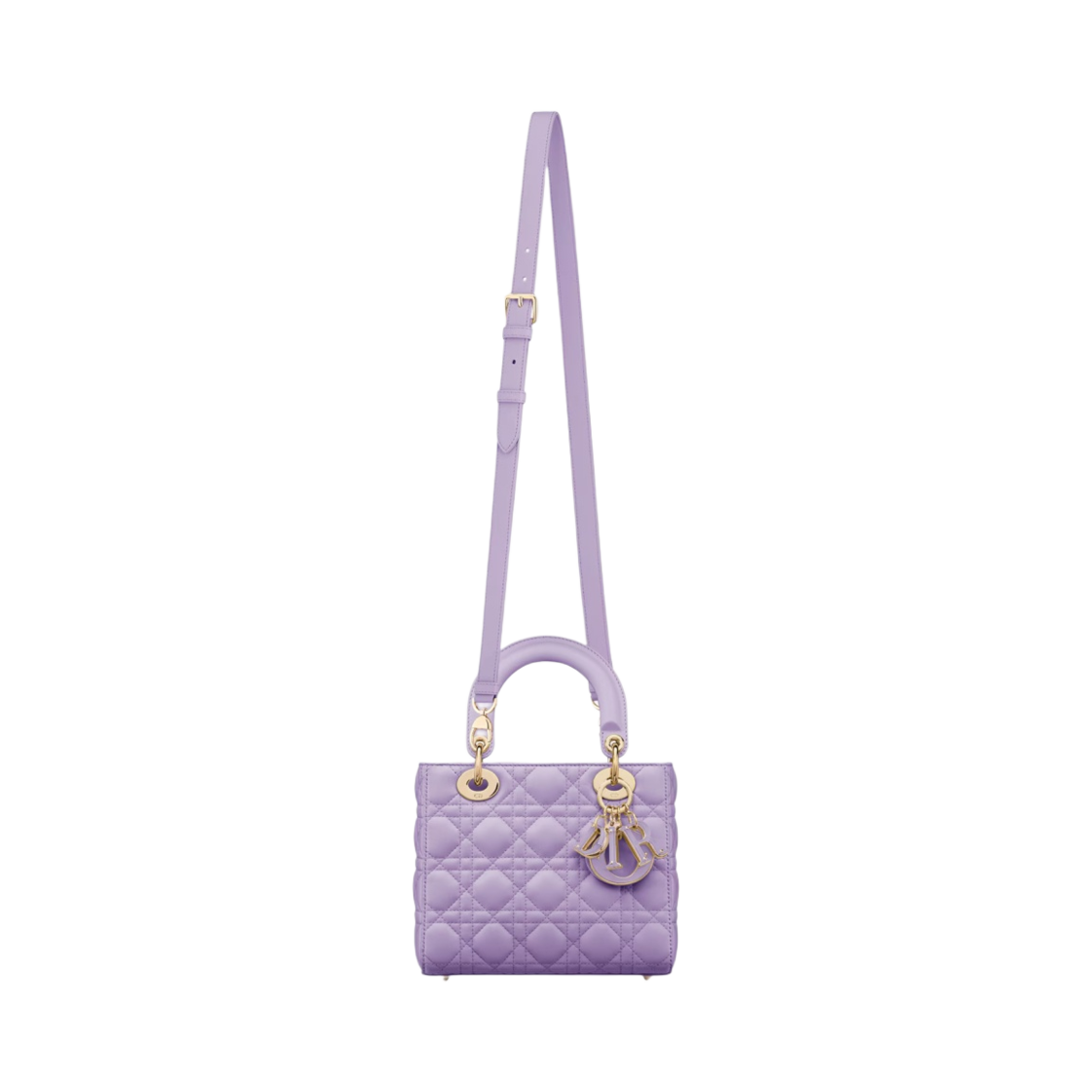 디올 스몰 레이디백 까나쥬 램스킨 라일락(Dior Small Lady Bag Cannage Lambskin Lilac) - 5