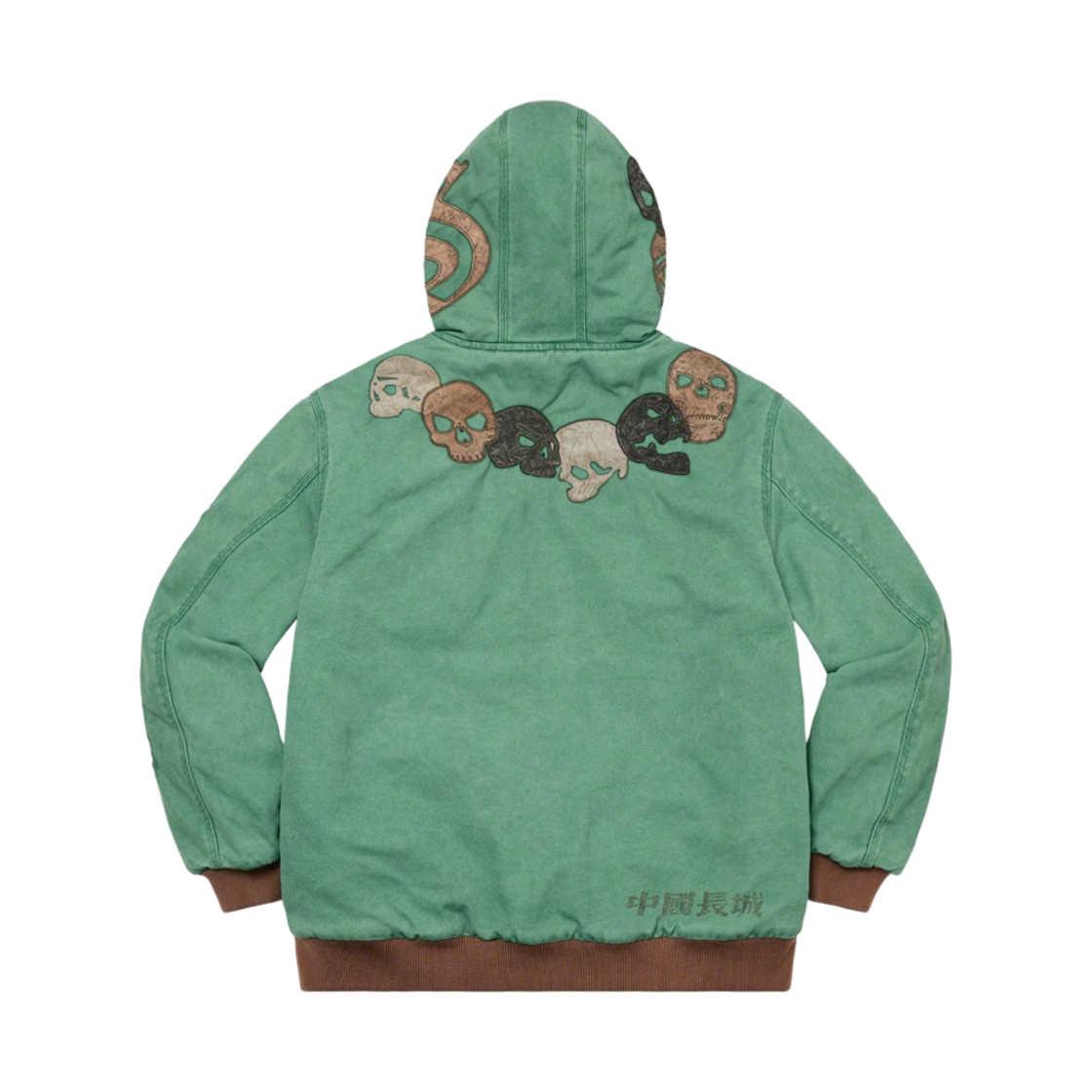슈프림 더 그레이트 차이나 월 후드 워크 자켓 워시드 그린 - 22FW(Supreme The Great China Wall Hooded Work Jacket Washed Green - 22FW) - 3