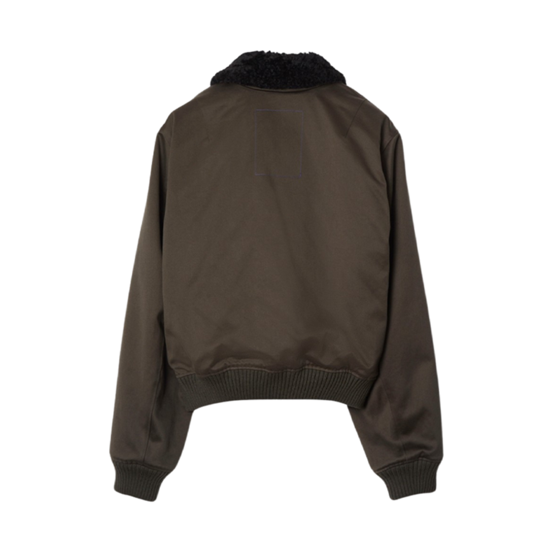 버버리 시어링 칼라 코튼 봄버 자켓 오터(Burberry Shearling Collar Cotton Bomber Jacket Otter) - 2