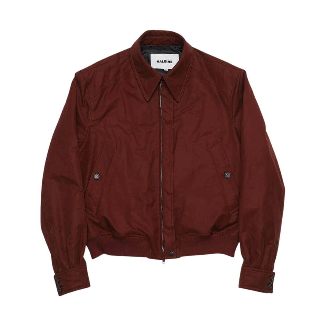 알렌느 패딩 3D 디테일 숏 자켓 버건디