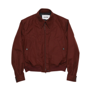 Haleine Padded 3D Detail Short Jacket Burgundy