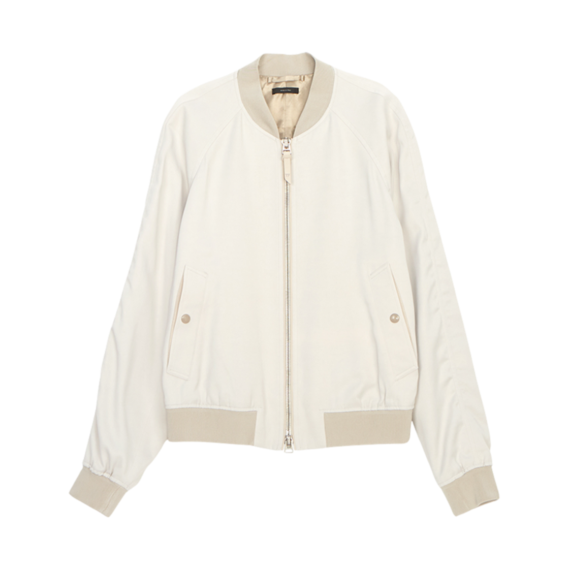OBS028-FMA003S24-AW004 Tom Ford Cady Bomber Jacket Ivory